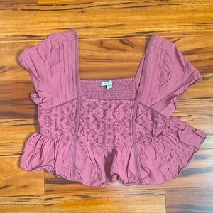 American Eagle Outfitters Dusty Rose Blouse